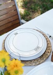 The Mia DLY003 Daily Tunes Servis Tabağı 6 Lı Set - 26 cm