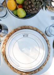 The Mia DLY003 Daily Tunes Servis Tabağı 6 Lı Set - 26 cm