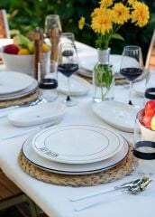 The Mia DLY003 Daily Tunes Servis Tabağı 6 Lı Set - 26 cm