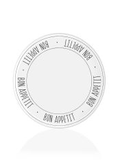 The Mia DLY006 Daily Tunes Servis Tabağı 30 Cm