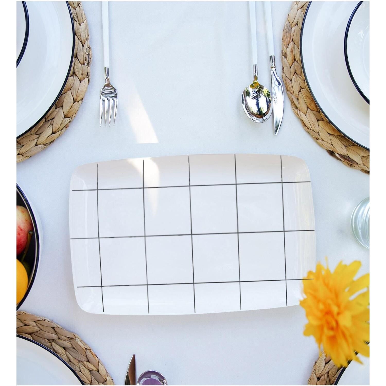 The Mia DLY008 Daily Tunes Dikdörtgen Servis 34x25