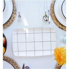 The Mia DLY008 Daily Tunes Dikdörtgen Servis 34x25