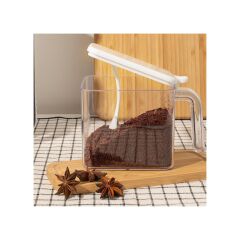 Kosova 438-S Nirvana 6 Lı Standlı Baharatlık Seti - Siyah - Beyaz