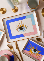 The Mia EYE001 Eye Dekoratif Tabak 27x20 Cm