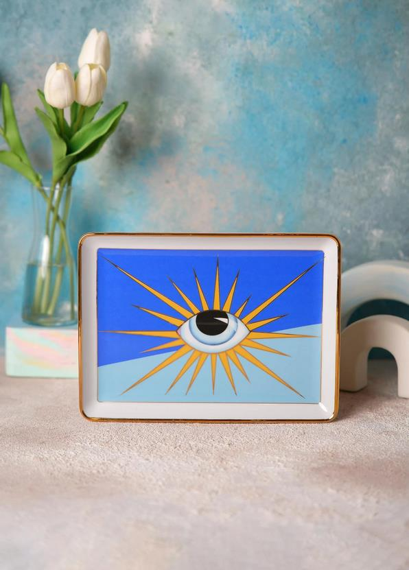 The Mia EYE002 Eye Dekoratif Tabak 23x17 Cm