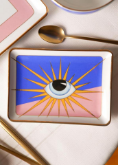 The Mia EYE003 Eye Dekoratif Tabak 18x13 Cm