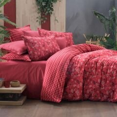 Sarev Dahlia V1 Fancy Poplin Nevresim Takımı Tek Kişilik