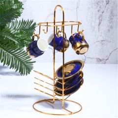 Kosova LZR-602 Kahve Fincan Askılığı Gold