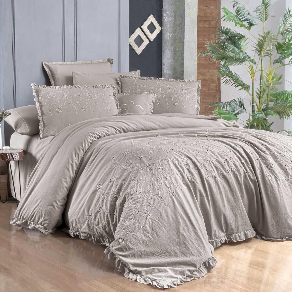 Sarev Peste V5 Pamuk Saten Nevresim Takımı Çift Kişilik