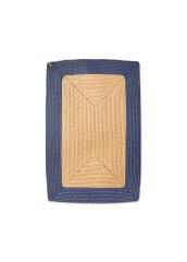 The Mia SPT0044 Jutte Dikdörtgen Halı Bambu Lacivert 60x90 Cm