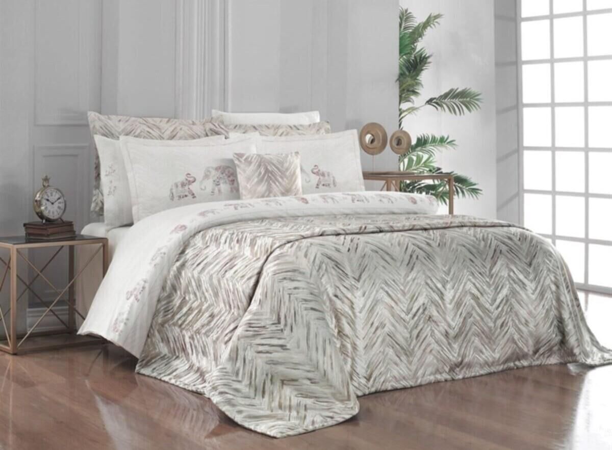 Sarev Sahra V1 Yatak Örtüsü ve Nevresim Takımı Çift Kişilik