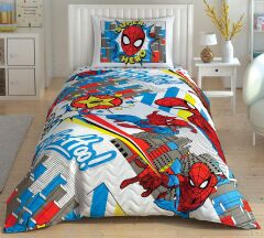 Taç Spiderman Hero 4 Mevsim Complete Set Tek Kişilik
