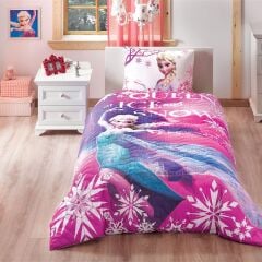 Taç Lisanslı Disney Frozen Elsa  4 Mevsim Complete Set Tek Kişilik