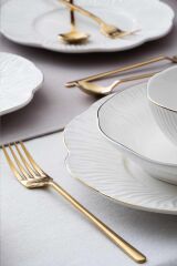 Acar 5316 Alina Gold 6 Kişilik 29 Prç Porselen Yemek Takımı