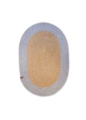 The Mia SPT0046 Jutte Oval Halı Bambu Gri 60x90 Cm