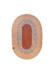 The Mia SPT0048 Jutte Oval Halı Bambu Kiremit 60x90 Cm