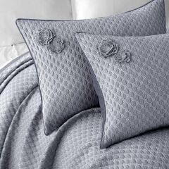 Sarev Belis V4 Mavi Yatak Örtüsü Tek Kişilik