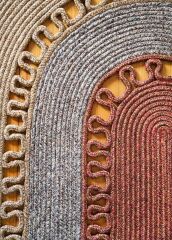 The Mia SPT0051 Jutte Oval Halı Bambu Kiremit 80x120 Cm