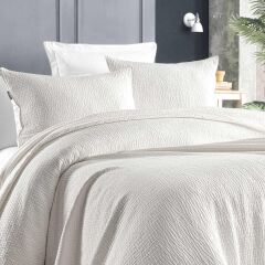 Sarev Echo V11 Ekru Yatak Örtüsü Çift Kişilik