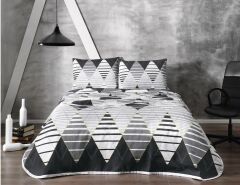 Taç Luca V2 Gri Pike Takımı Tek Kişilik