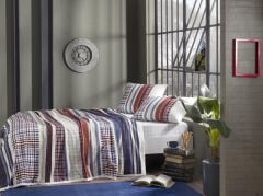 Taç Theo V1 Bordo Pike Takımı Tek Kişilik