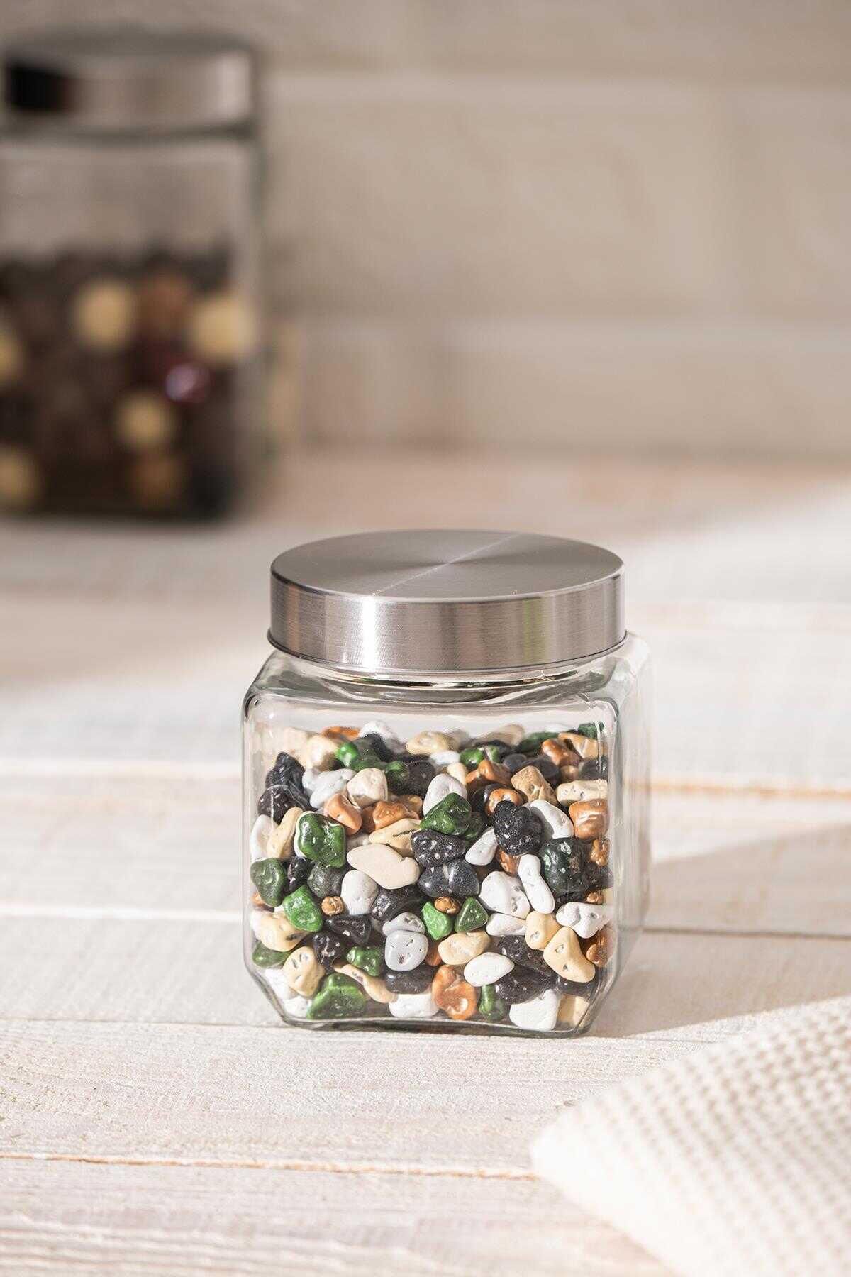 Acar 6092 Lines Borosilikat Cam Kavanoz 570 ML