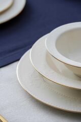 Acar 5619 Cladia Gold Porselen 24 Parça Yemek Takımı