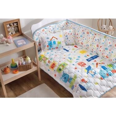 Taç Happy Dogs V1 Mavi Bebek Uyku Seti