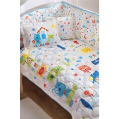 Taç Happy Dogs V1 Mavi Bebek Uyku Seti