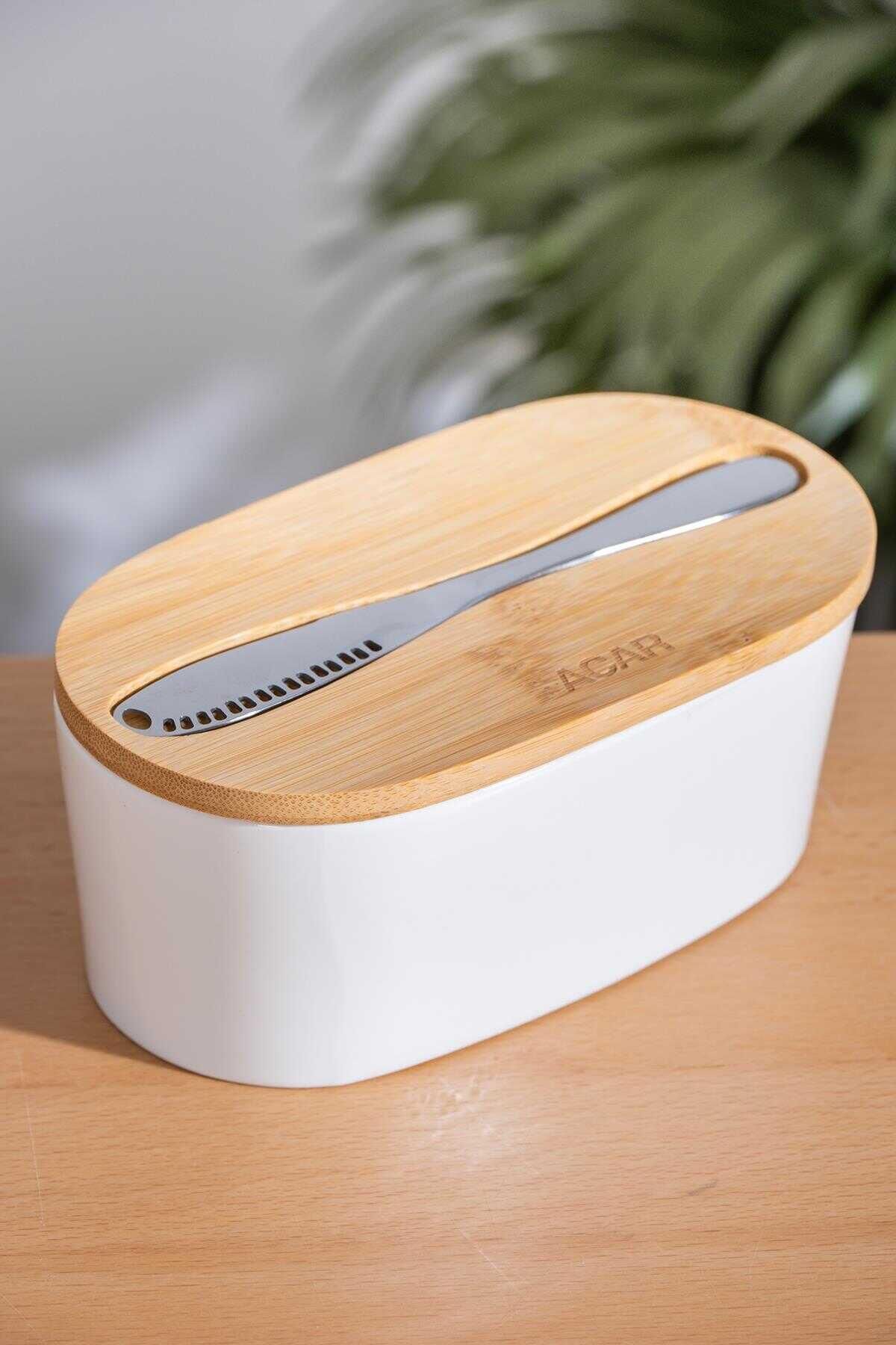 Acar 6129 Pamira Oval Tereyağı Tabağı