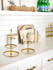 The Mia SNM0189 Pasta & Kek Servisi Gold 28x18 Cm