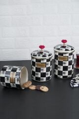 Acar 231 Qualita King Emaye 3 Parça Kavanoz Seti