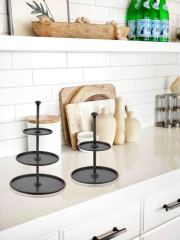 The Mia SNM0237 Pasta & Kek Servisi Siyah 28x18 Cm