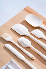 Acar 400 Handy Silikon 6 Lı Spatula Set Bej