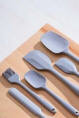 Acar 400 Handy Silikon 6 Lı Spatula Set Gri