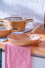 Acar 6765 Ultimate Pro 5 Parça Tencere Seti Rose Gold