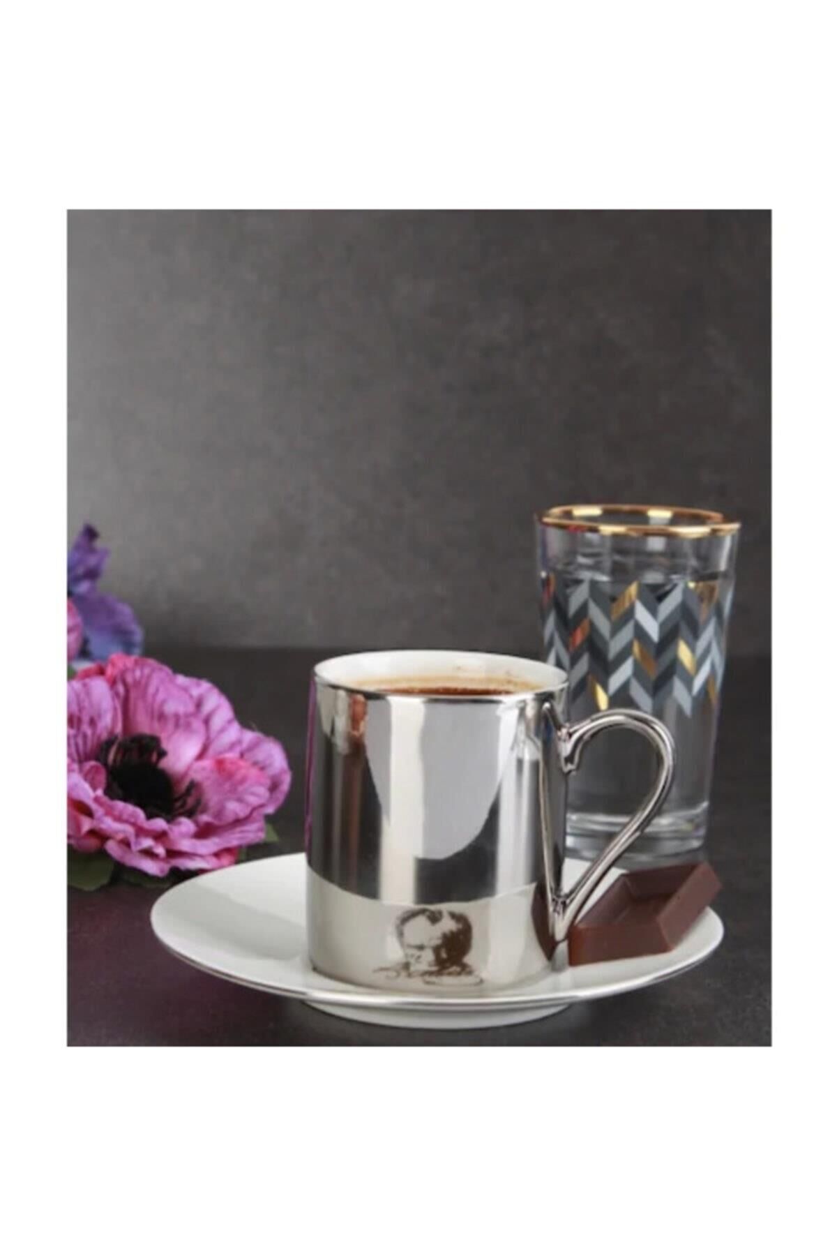 HXF-10191 Atatürk Porselen 6 lı Fincan Takımı