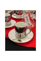 HXF-10191 Atatürk Porselen 6 lı Fincan Takımı