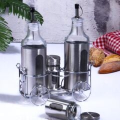 Kosova CAM-423 Metal 4 Lü Yağ & Sirke Seti Araba