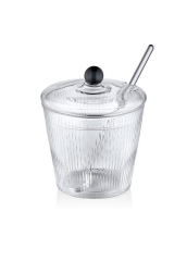 The Mia CAM0430 Striped Cam Kaşıklı Şekerlik 10x12 Cm