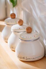 Acar 7708 Made With Love Emaye 3 Lü Tombik Baharat Takımı