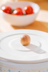 Acar 7705 Made With Love Emaye Düz Kısa Tırtıklı Tencere 20 Cm