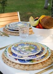 The Mia LMN001 Limoncello Pasta Tabağı 6 Lı Set - 19 cm