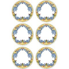 The Mia LMN002 Limoncello Servis Tabağı 6 Lı Set - 26 cm