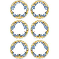 The Mia LMN002 Limoncello Servis Tabağı 6 Lı Set - 26 cm