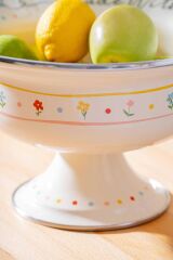 Acar 7711 Made With Love Emaye Ayaklı Büyük Meyvelik 28 Cm