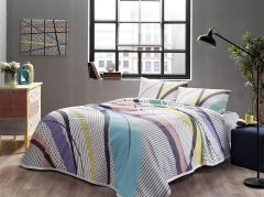 Taç Moira V1 Turkuaz Pike Takımı Tek Kişilik