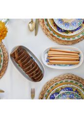 The Mia LMN006 Limoncello Basic 2 Li Oval Servis Gri 26 Cm