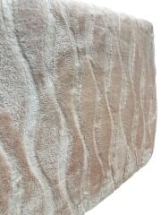 Pololife Embos Desenli Battaniye Pudra Çift Kişilik 220x240 Cm