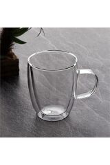 The Mia MIA81727 Çift Cıdarlı Cam Kupa 270 ML